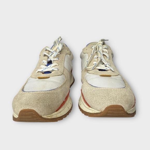 Madewell Kickoff Trainer Sneakers Canvas Suede Leather Colorful Boho Chic Sz 8.5 - Picture 8 of 10